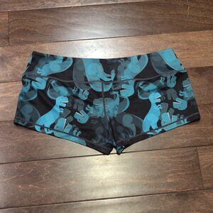 Feed Me Fight Me Shorties Blue Dinosaurs SIZE XXL